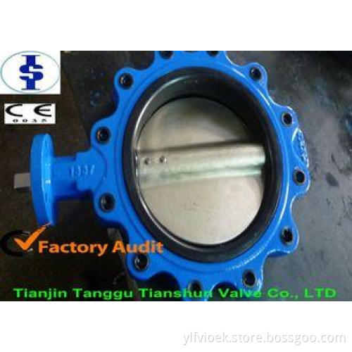 Cast Iron Lugged Type Butterfly Valve Pneumatic Actuator ,